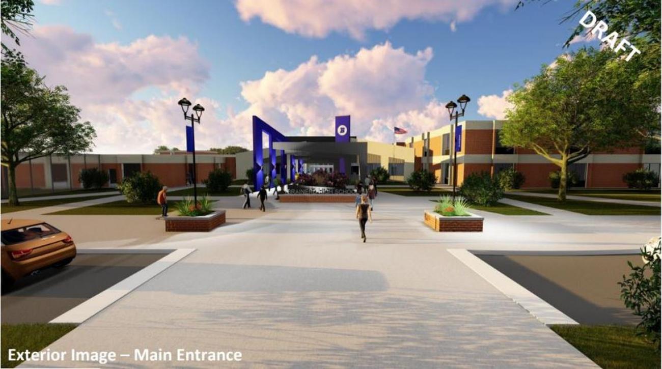 Brainerd High School Remodel Rendering-Courtesy of ICS and WSN