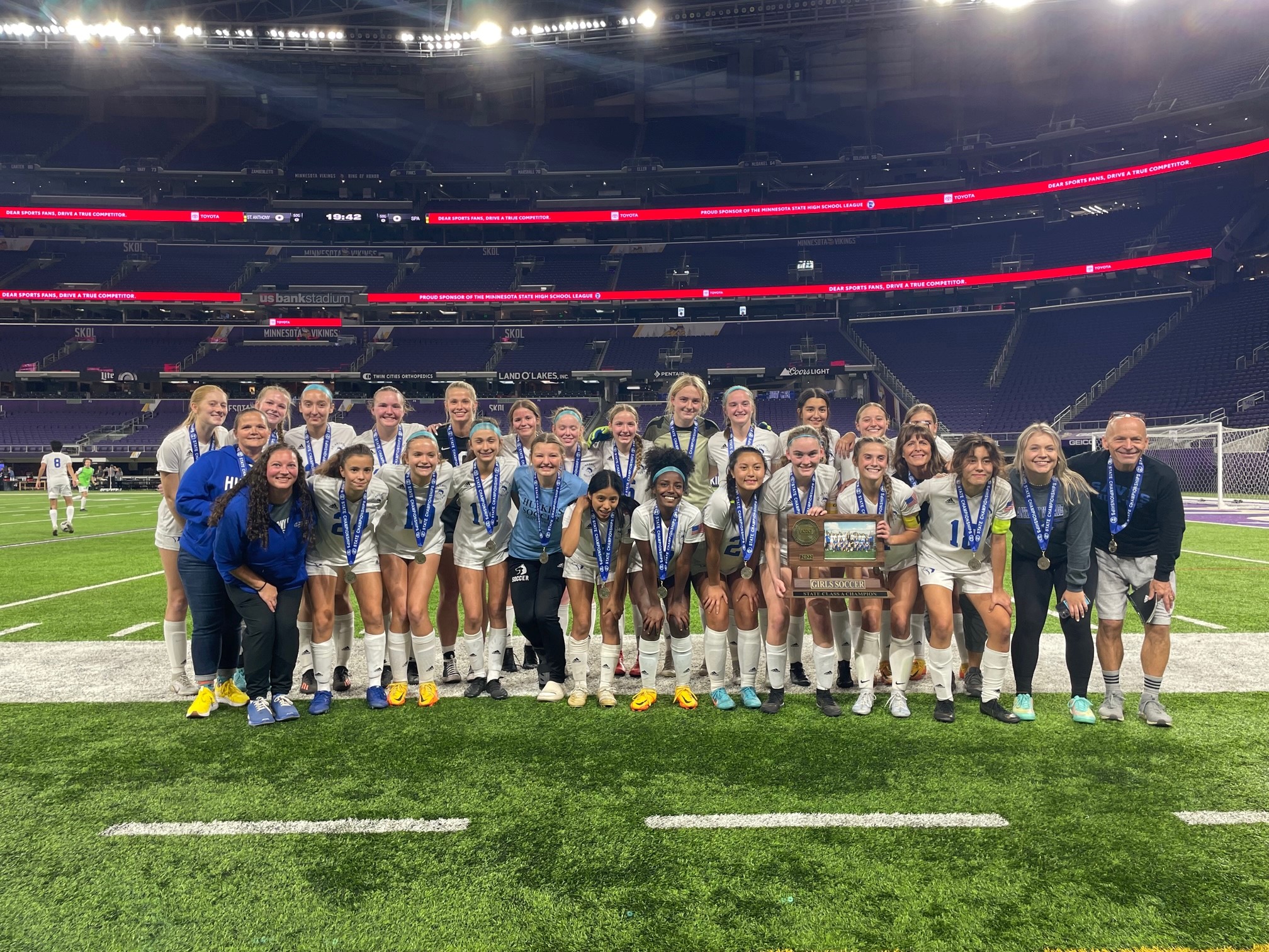 St. Anthony Village made school history with its first-ever title in a girls athletic activity following a 3-2 victory over St. Paul Academy.
