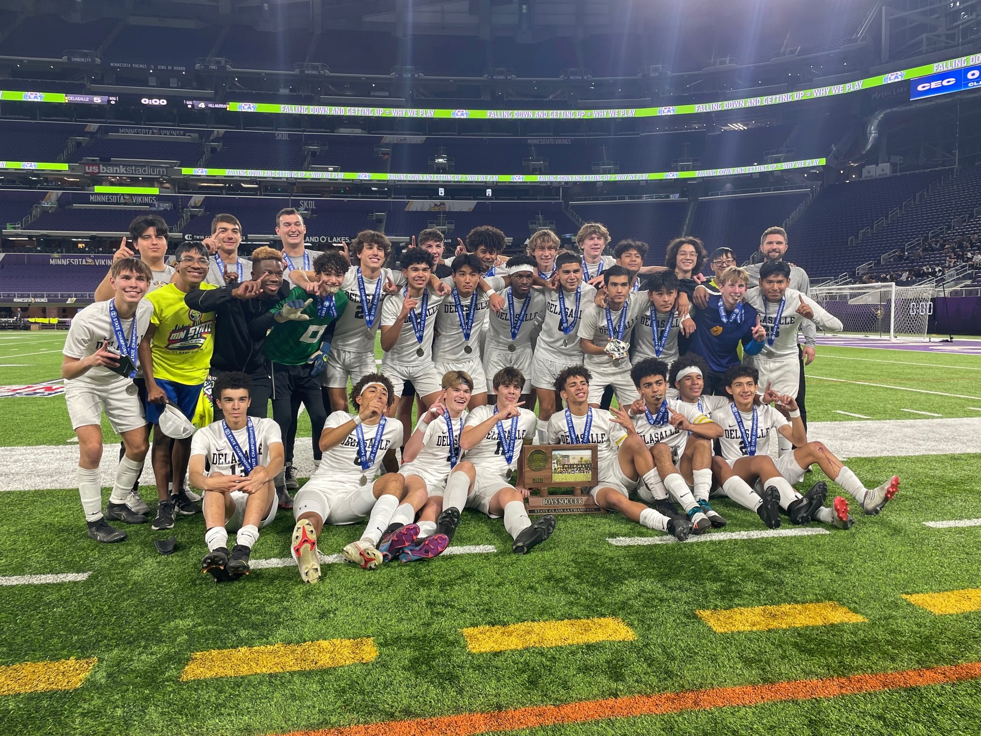DeLaSalle wins the Class AA Boys Soccer state championship with a shootout victory over Hill-Murray