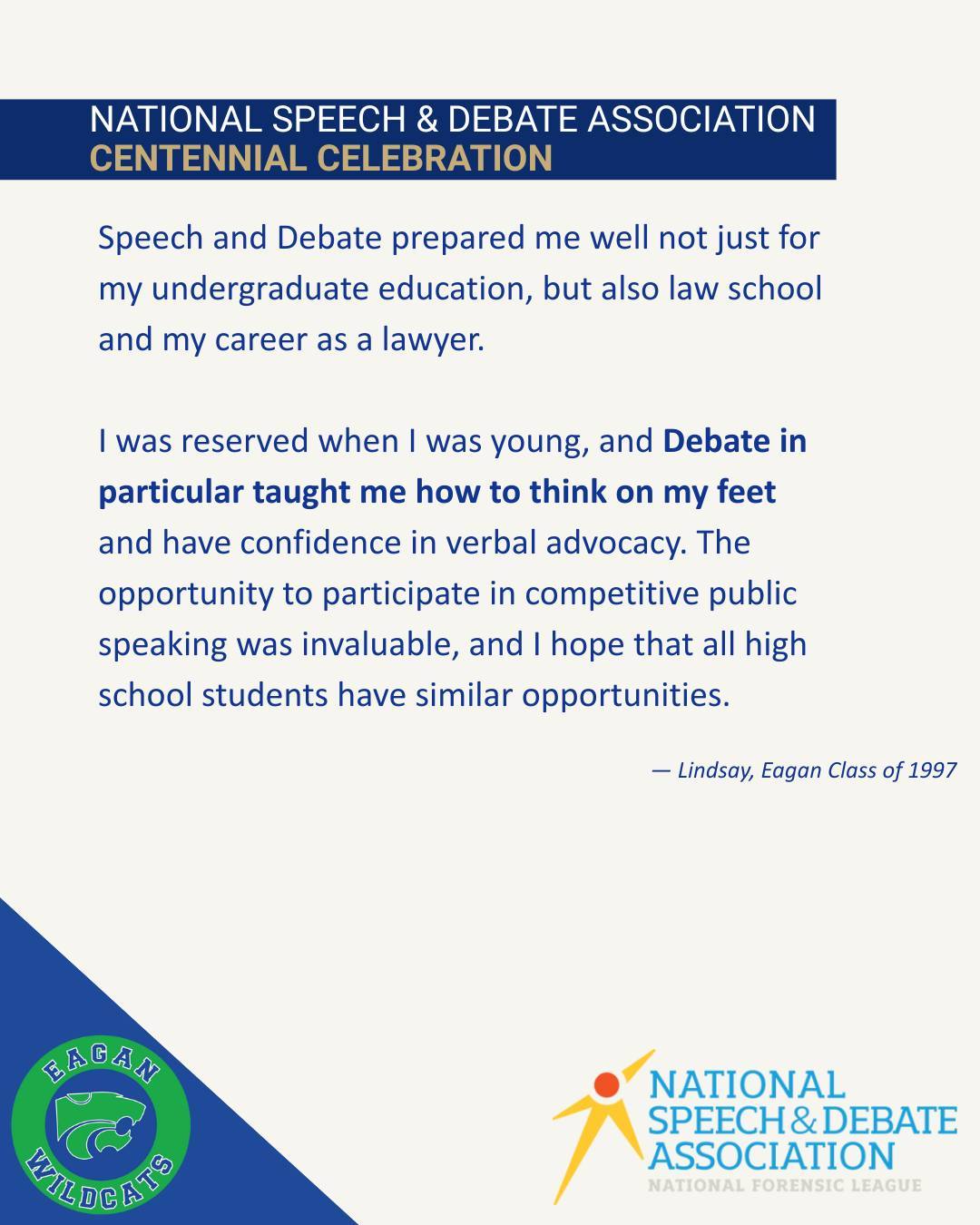 Celebrating 💯 years of @speechanddebate!