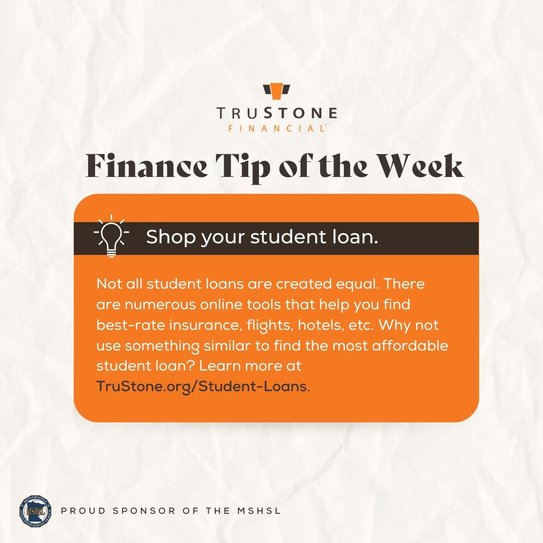 To wrap up Financial Awareness month, here's a student loan tip from the League's premier partner, TruStone Financial, to help you save more on your education. Thanks for tuning in! 

For more tips and financial education, follow our friends @trustonefcu