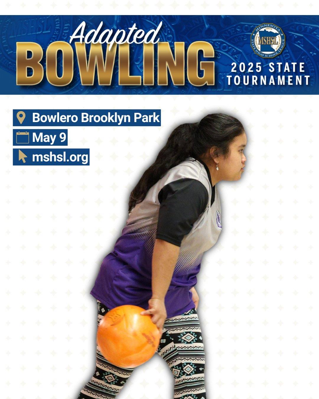 Friday is Adapted Bowling State Tournament day!

📖Program: mshsl.org/programs

🎳 ASD Division Info: mshsl.org/adaptedbowlingasd

🎳 CI Division Info: mshsl.org/adaptedbowlingci

🎳 PI Division Info: mshsl.org/adaptedbowlingpi
