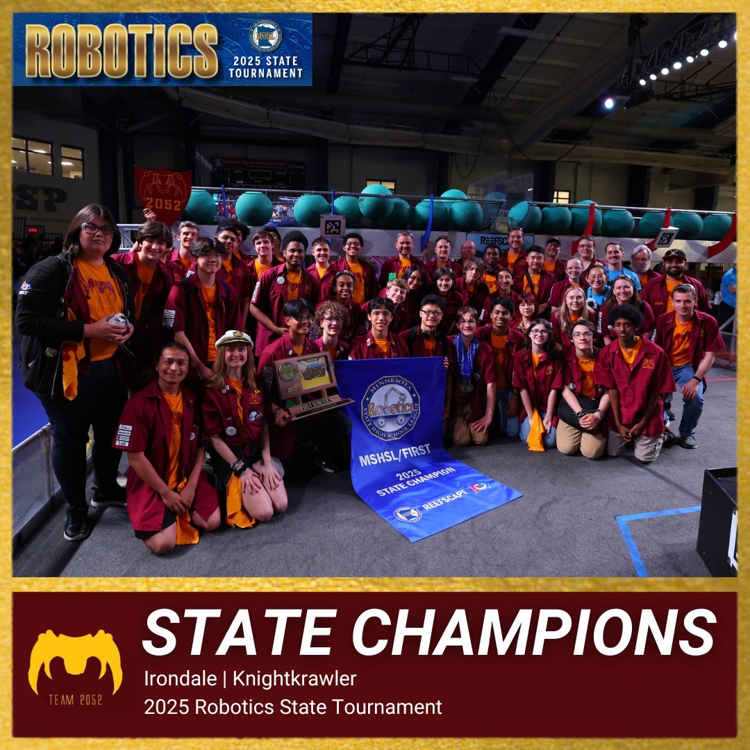 Congratulations to the 2025 Robotics State Champions!