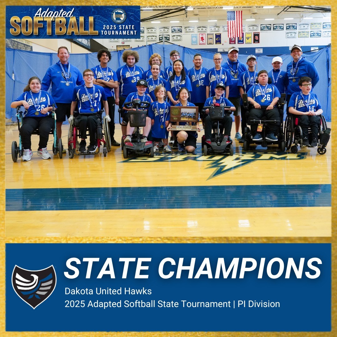 🏆 Congratulations to the Dakota United Hawks, Adapted Softball State Champions in the PI and CI divisions!