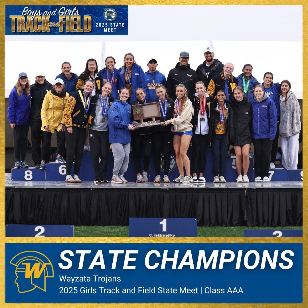 Congratulations to the 2025 Class AAA Track and Field State Champions!

Girls 🏆 Wayzata

Boys 🏆 Hastings