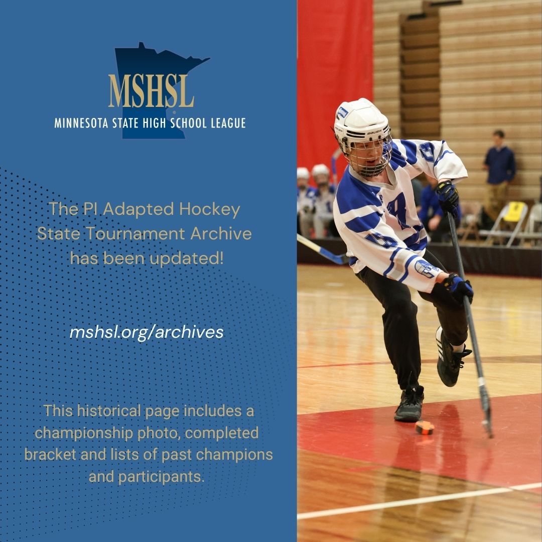 Missing the excitement of the PI Adapted Hockey State Tournament? Check out the 2025 Archive page: www.mshsl.org/archives 

Congratulations again to Brainerd!