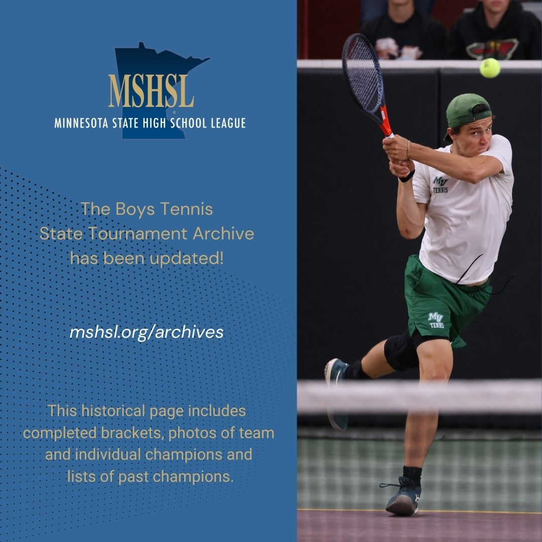 Missing the excitement of the Boys Tennis State Tournament? Check out the 2025 Archive page: www.mshsl.org/archives 

Congratulations again to St. Paul Academy and Summit School and Wayzata!