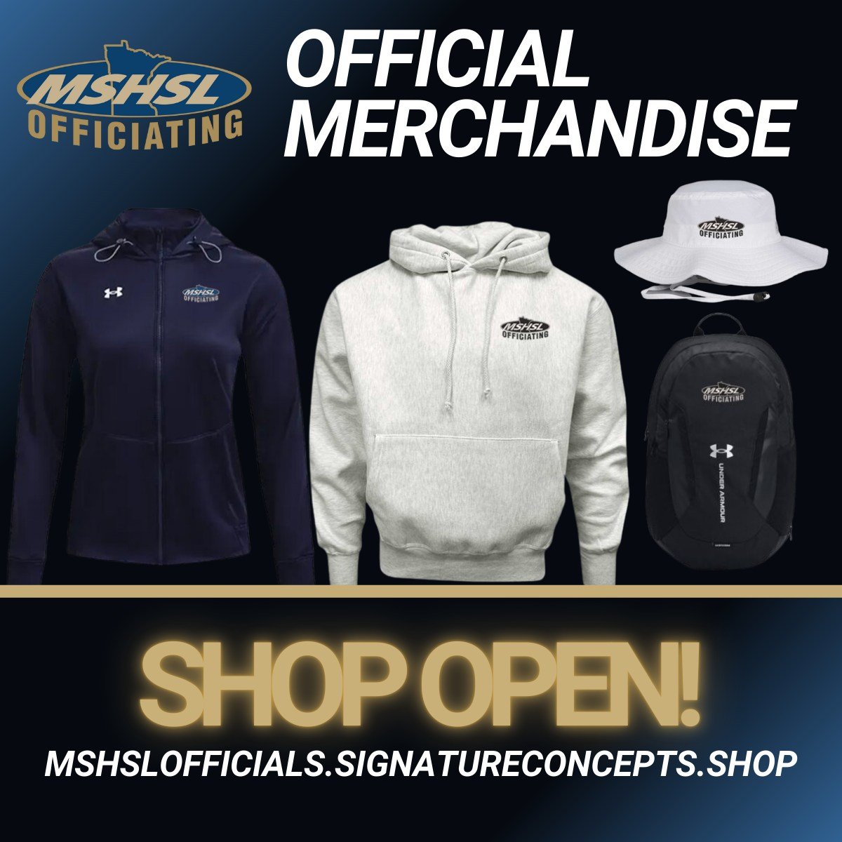 Link in bio to shop MSHSL Officiating apparel!

Ordering window closes September 17