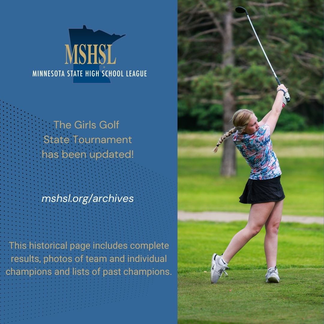 Missing the excitement of the Girls Golf State Tournament? Check out the 2025 Archive page: www.mshsl.org/archives 

Congratulations again to Dawson-Boyd, Detroit Lakes and Minnetonka!