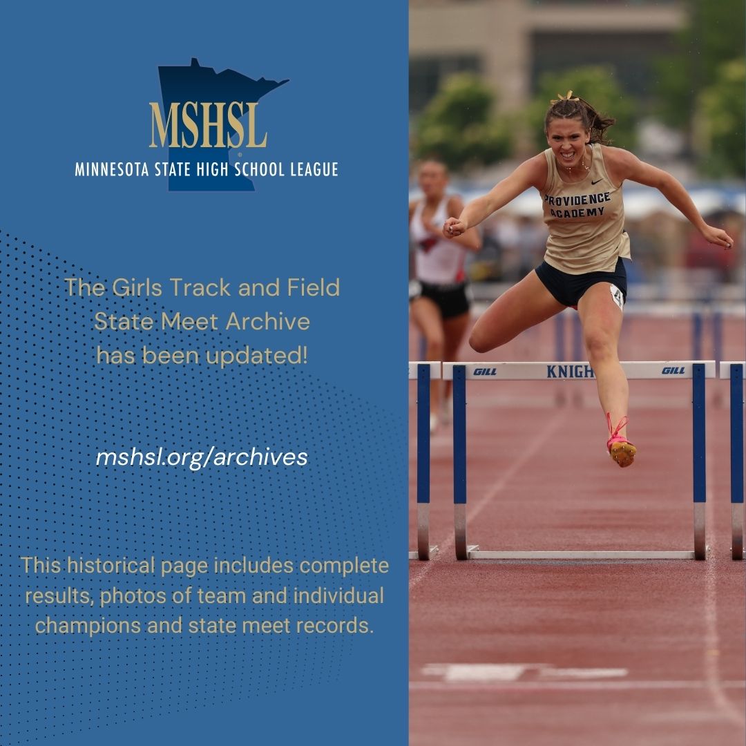 Missing the excitement of the Girls Track State Meet? Check out the 2025 Archive page: www.mshsl.org/archives 

Congratulations again to Janesville-Waldorf-Pemberton, Alexandria Area and Wayzata.