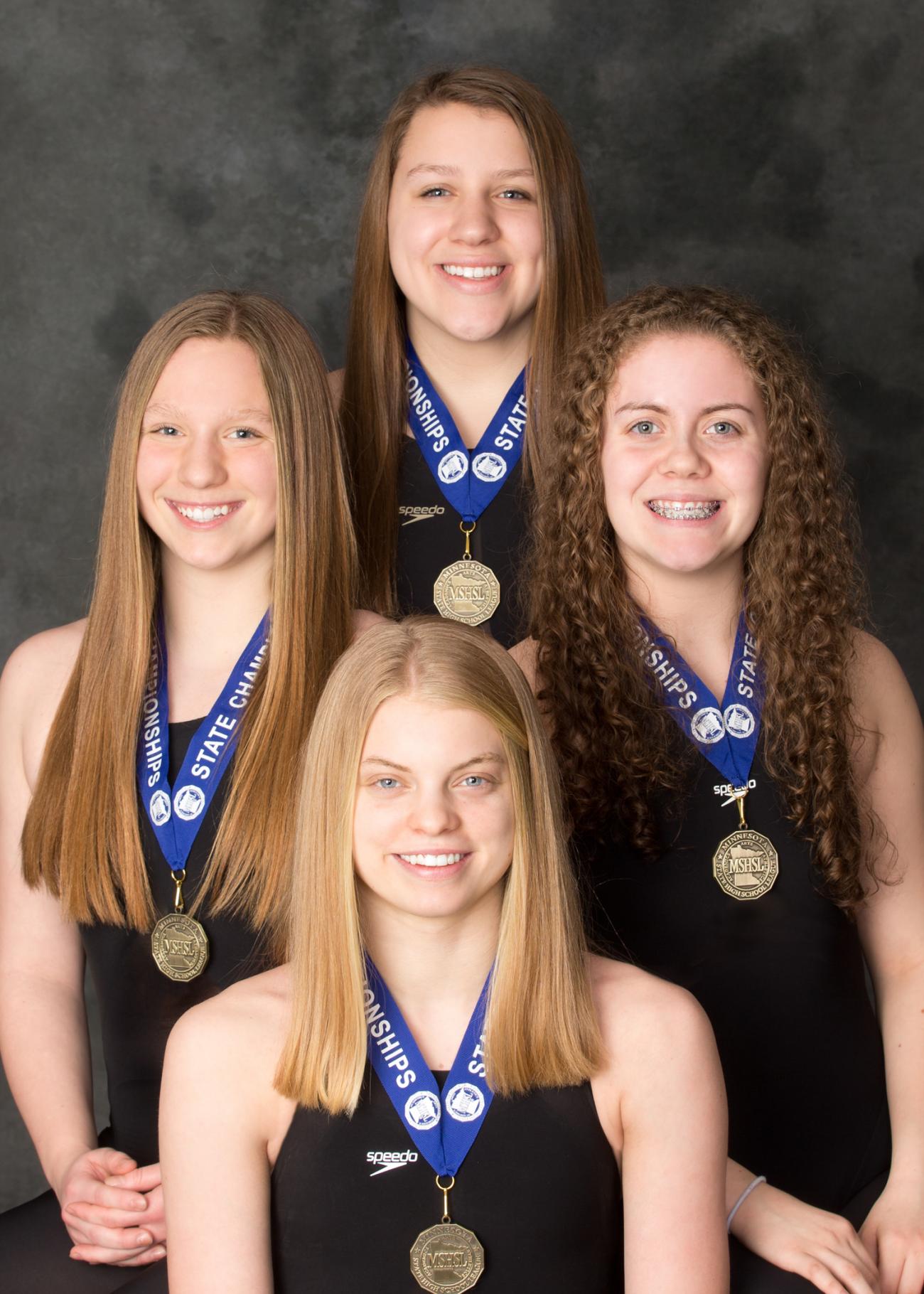 Hutchinson 400 Freestyle Relay Record Setters
