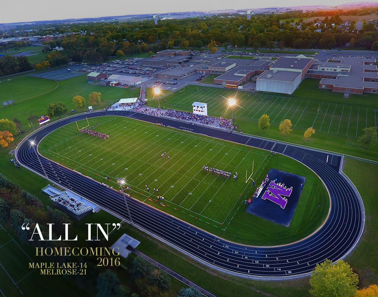 Drone Image of Football Field