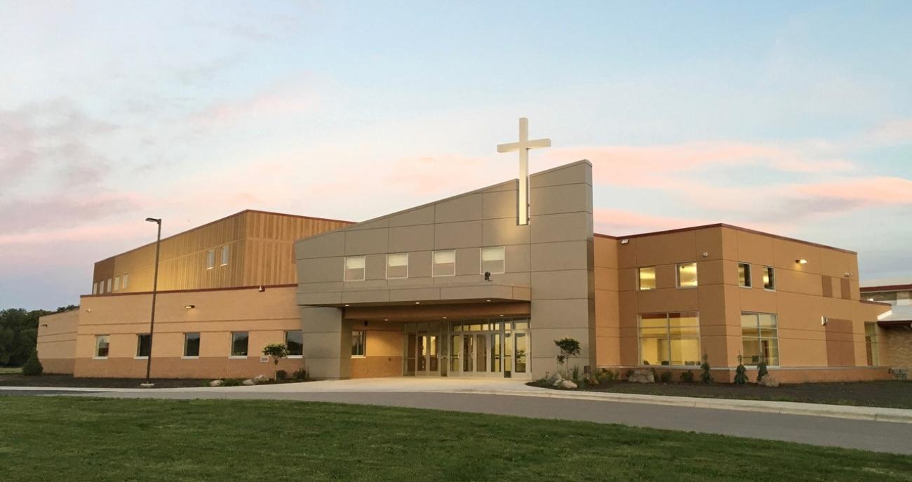 Mayer Lutheran Front Entrance