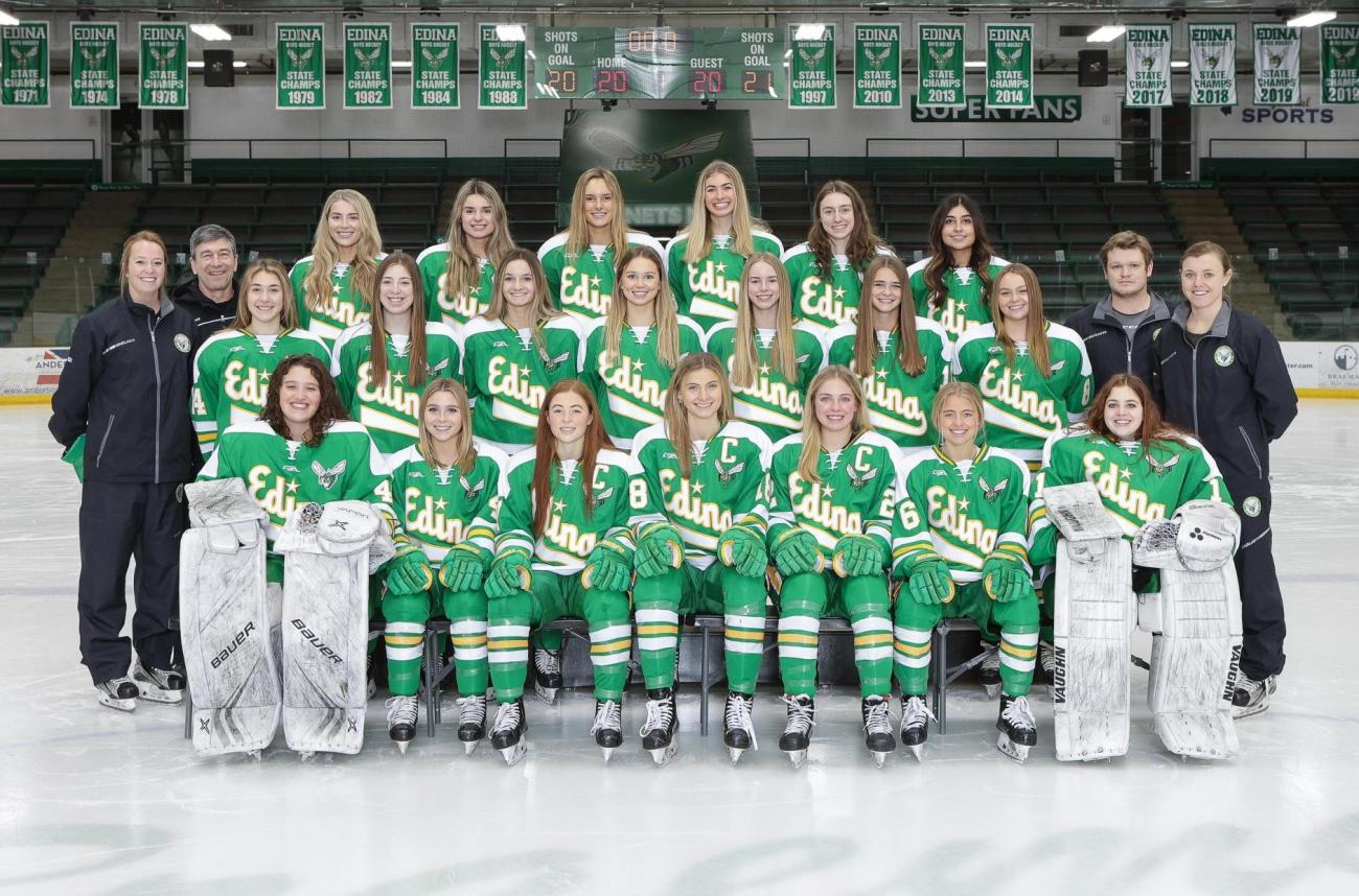 2021 Edina Girls Hockey Champ Photo