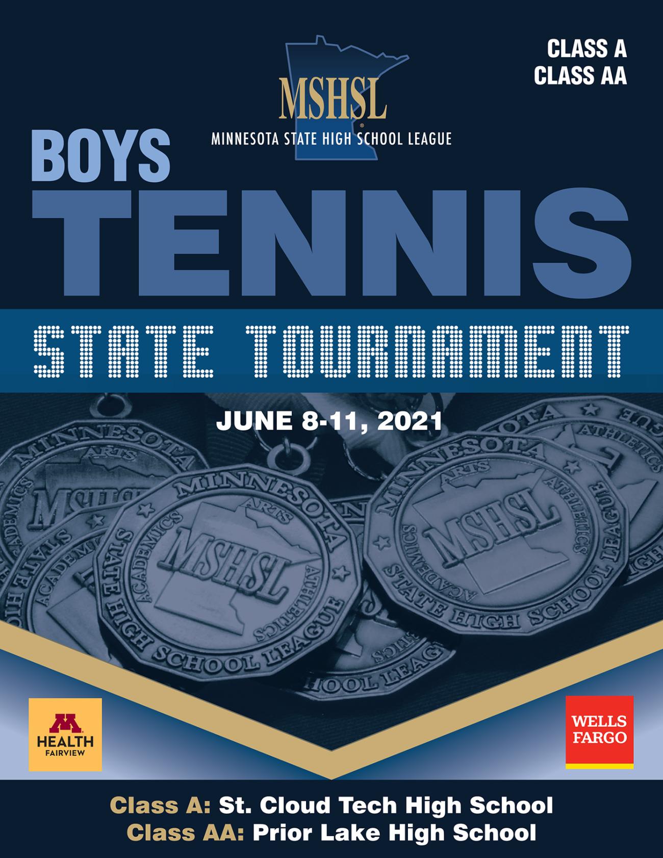 2021 Boys Tennis Program Cover