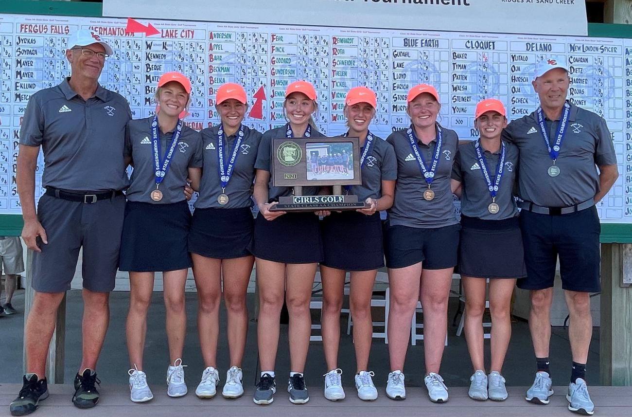 2021 Lake City Girls Golf Champ Photo