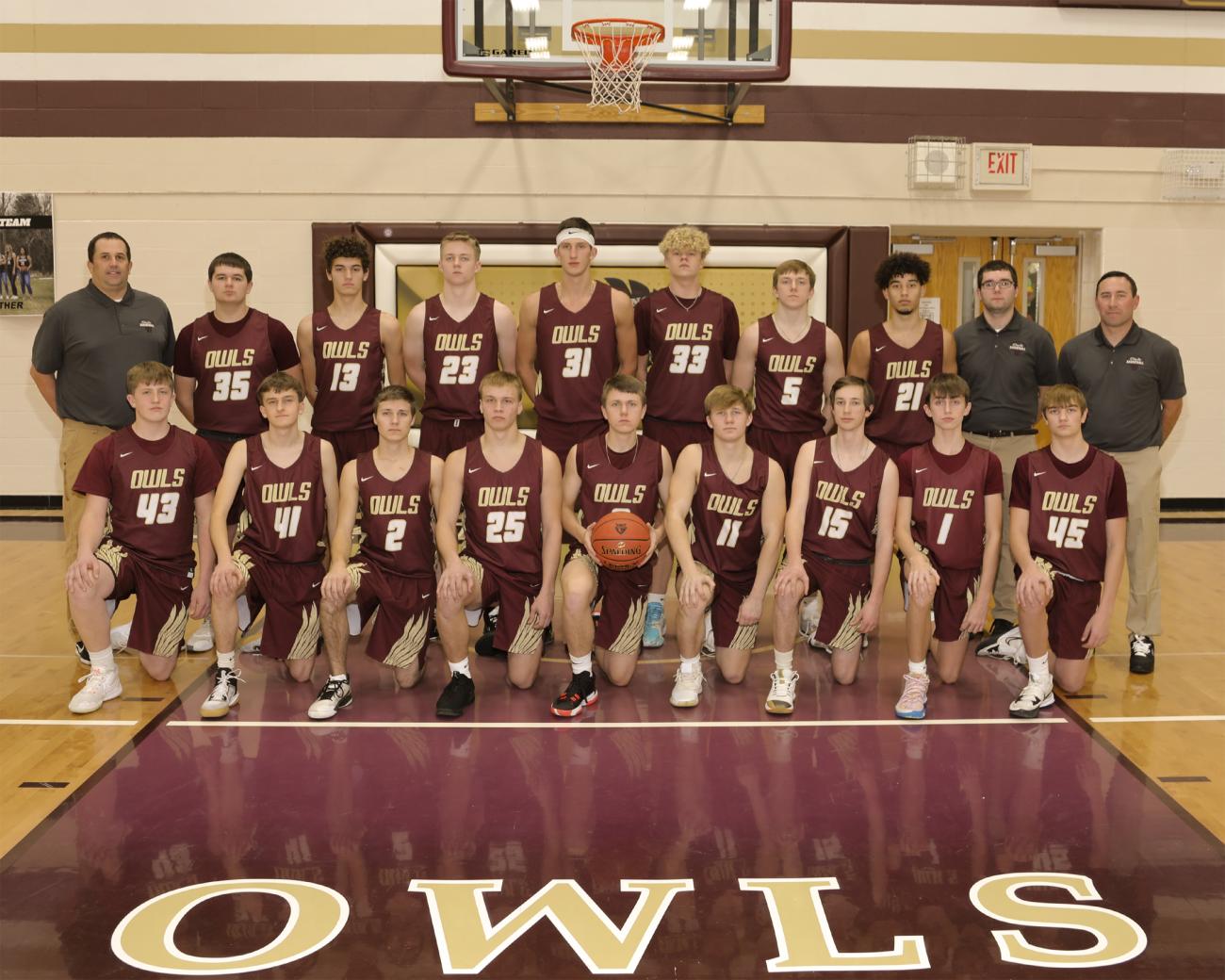 From L to R Front row: Clark Koehl, Charles Koehl, Sean Wilson, David Milander, Zachary Koehl, Luke Joos, Zach Carter, Brayden Kisgen, Rylan Meierding Back row: Head Coach Cory Bedel, Paxton Rohloff, Jared Koehl, Chase Evink, Matt Thompson, Hudson VerSteeg, Jackson Koehl, Sebastian Felix, Coach Nick Garman, Coach Chad Nuest