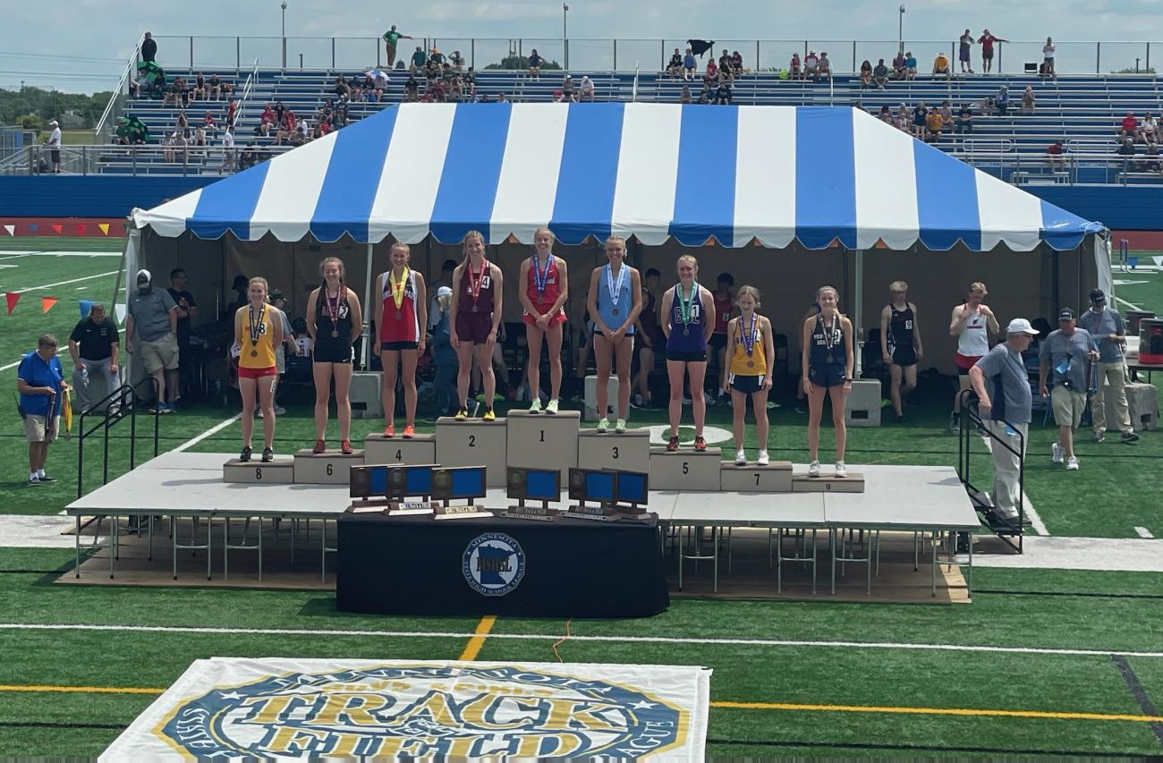 Hailee Zimple takes 3rd place at State breaking her own record by 2 seconds!