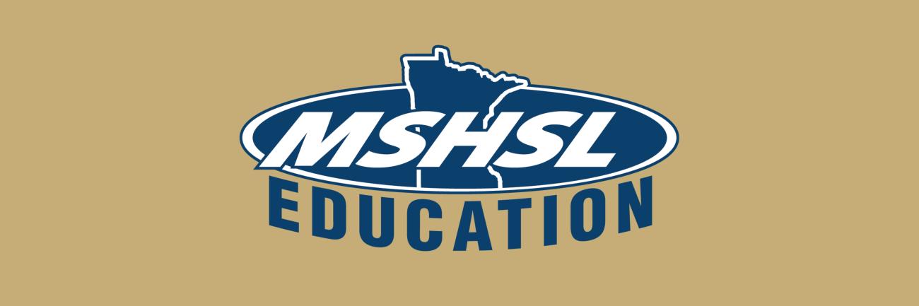 MSHSL Education Header Image with Gold Background