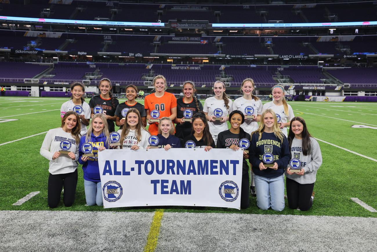 2023 Girls Soccer Class A All-Tournament Team 