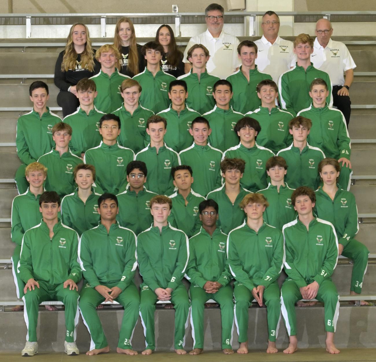 2023-2024 Edina Hornets Boys Swimming & Diving Team