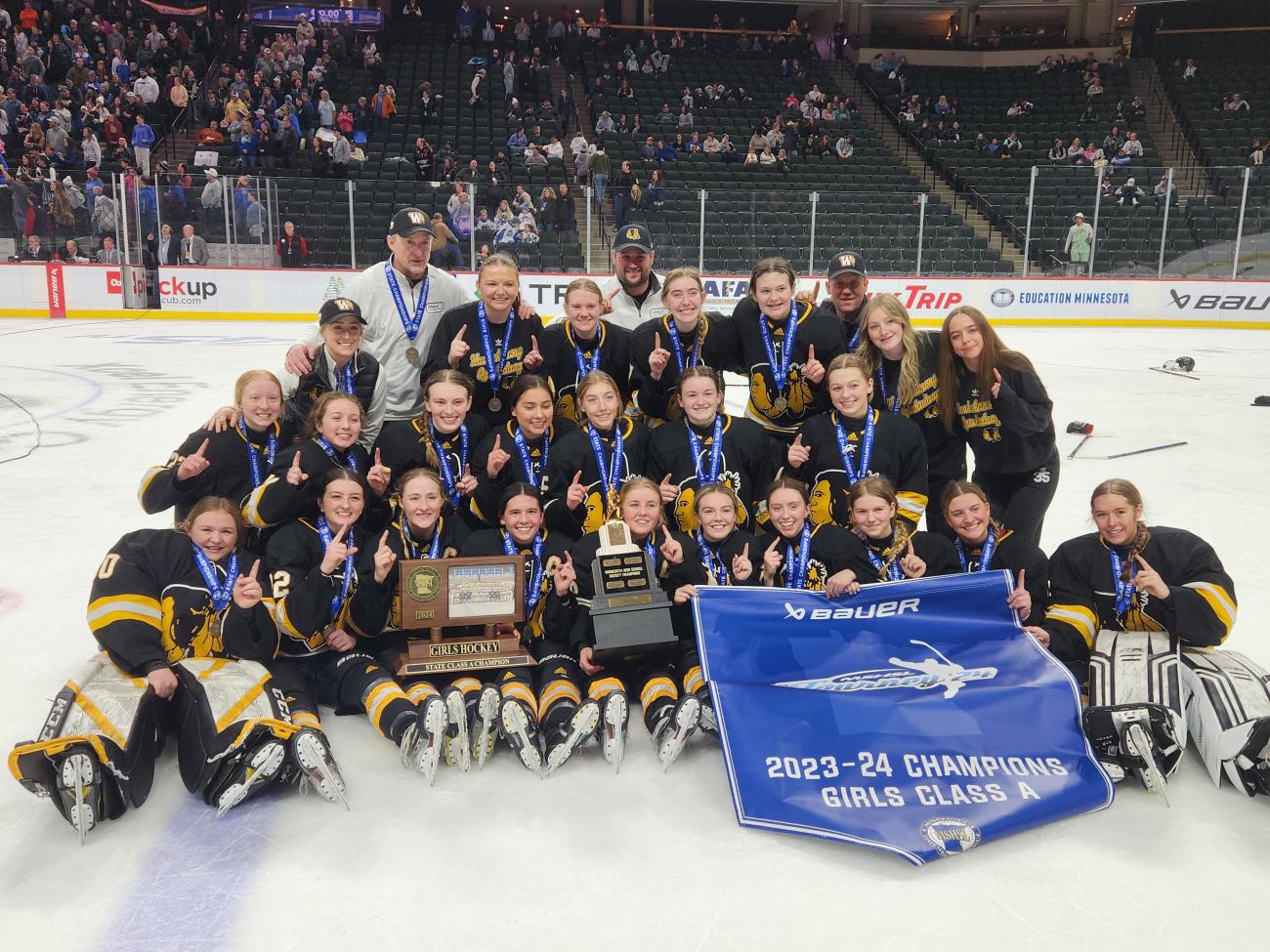 2024 Girls Hockey Class A Champion Warroad