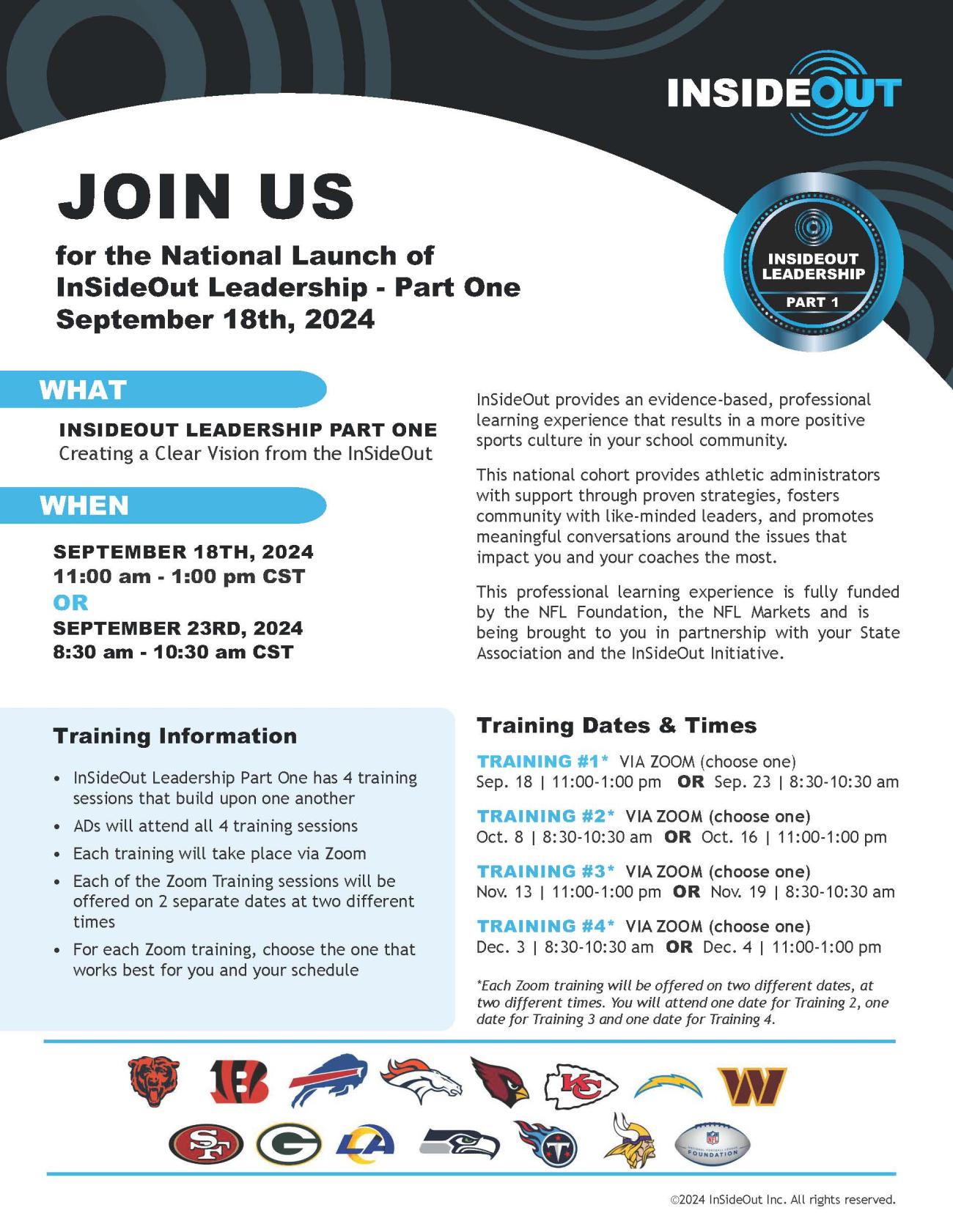 InSideOut Leadership Training Invitation
