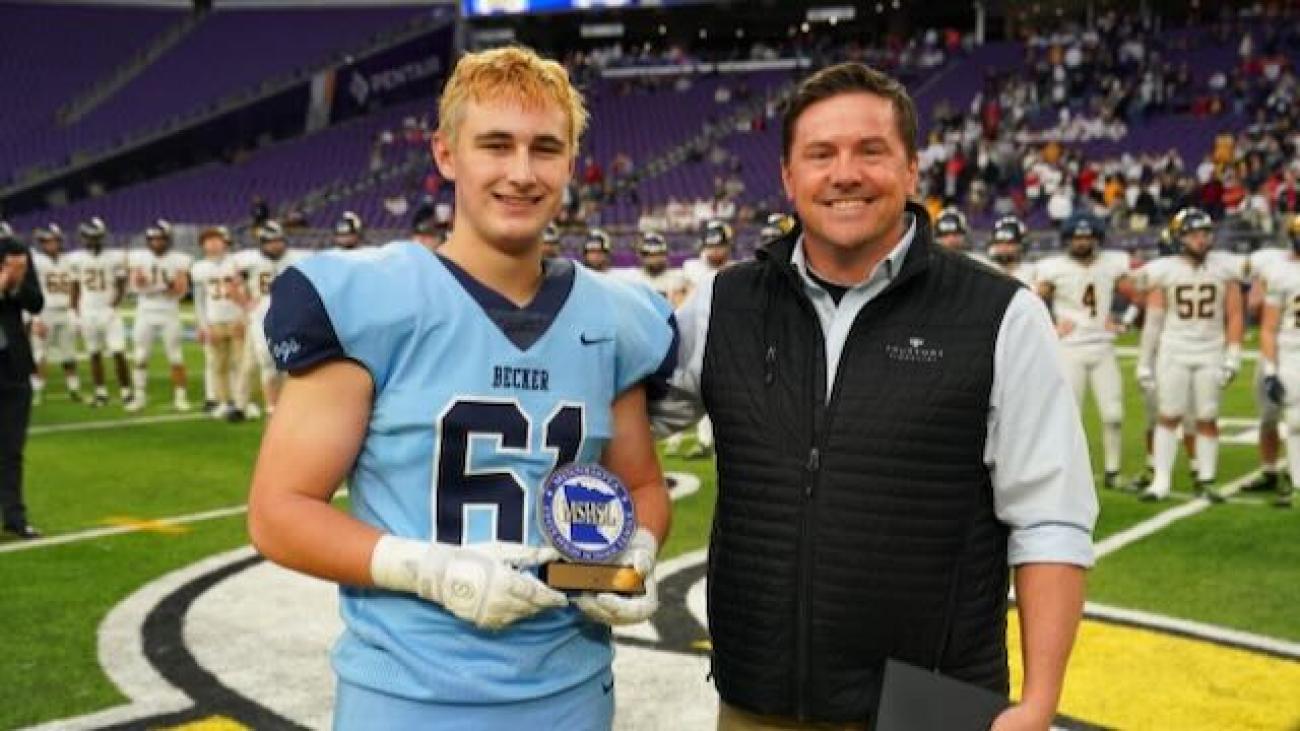 2024 Football Prep Bowl Most Valuable Teammate Becker