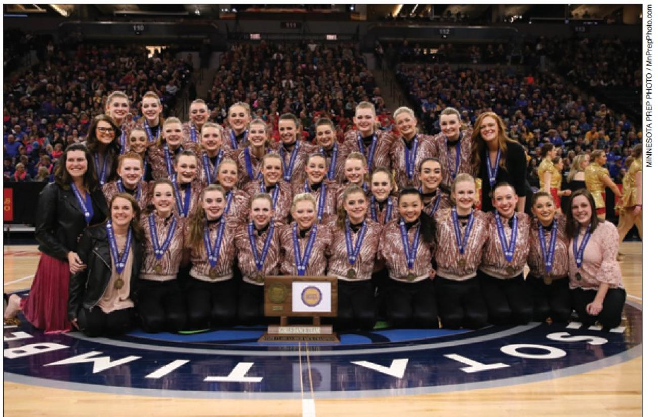 2018 Sartell High Kick Dance Team Championship Photo