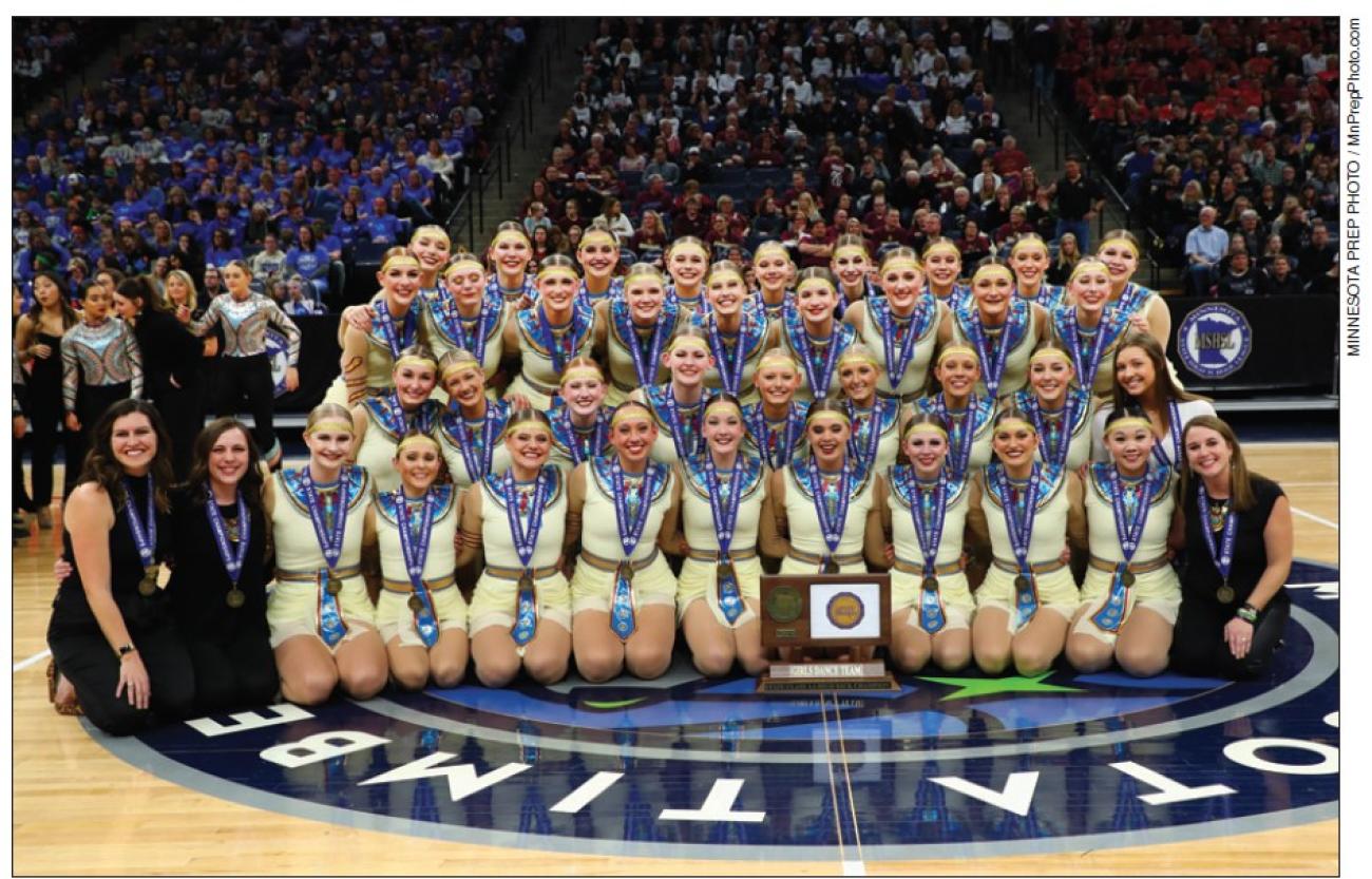 2019 Sartell High Kick Dance Team Championship Photo