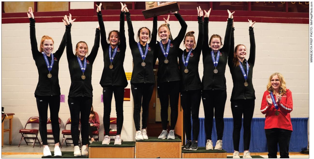 2019 Lakeville North Girls Gymnastics Championship Photo
