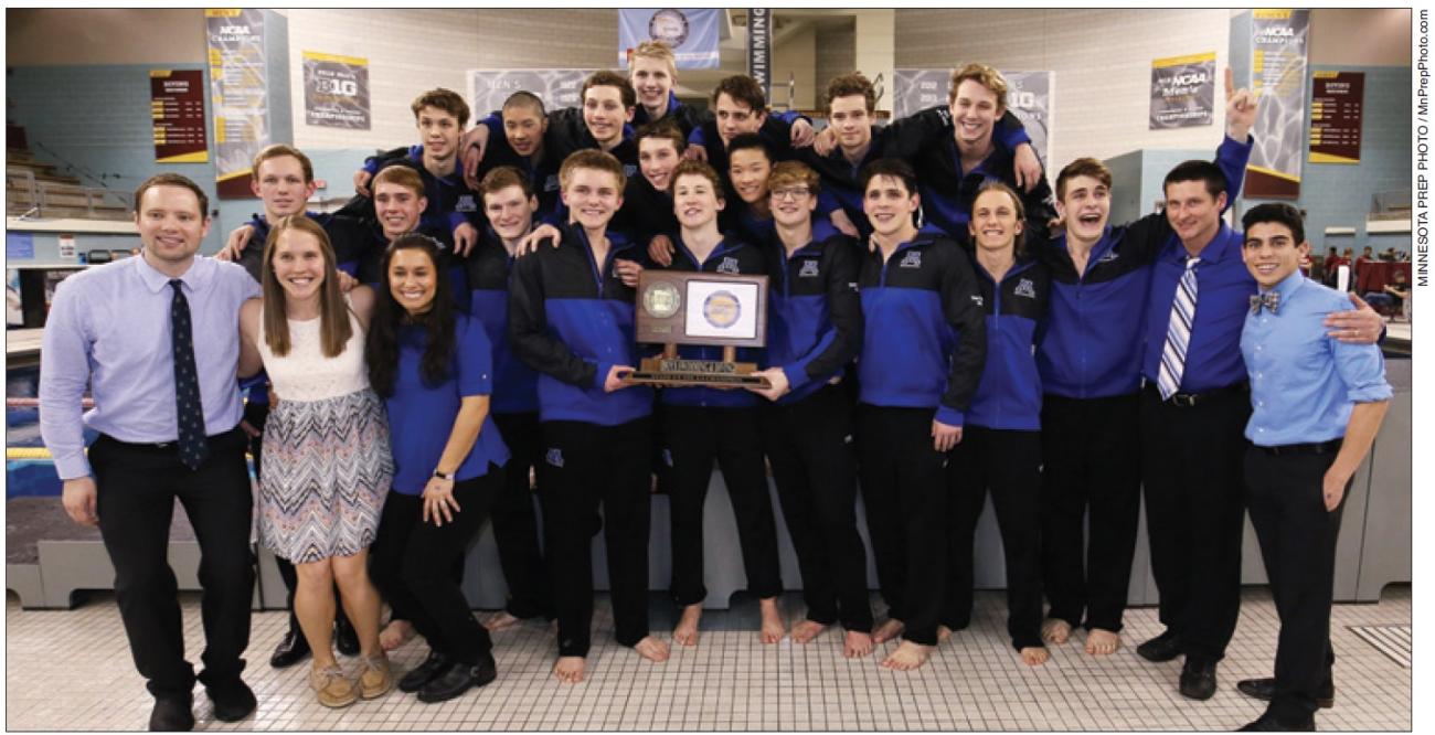 2018 Minnetonka Boys Swim and Dive Championship Photo