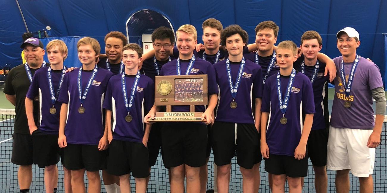 2018 Rochester Lourdes Boys Tennis Championship Photo