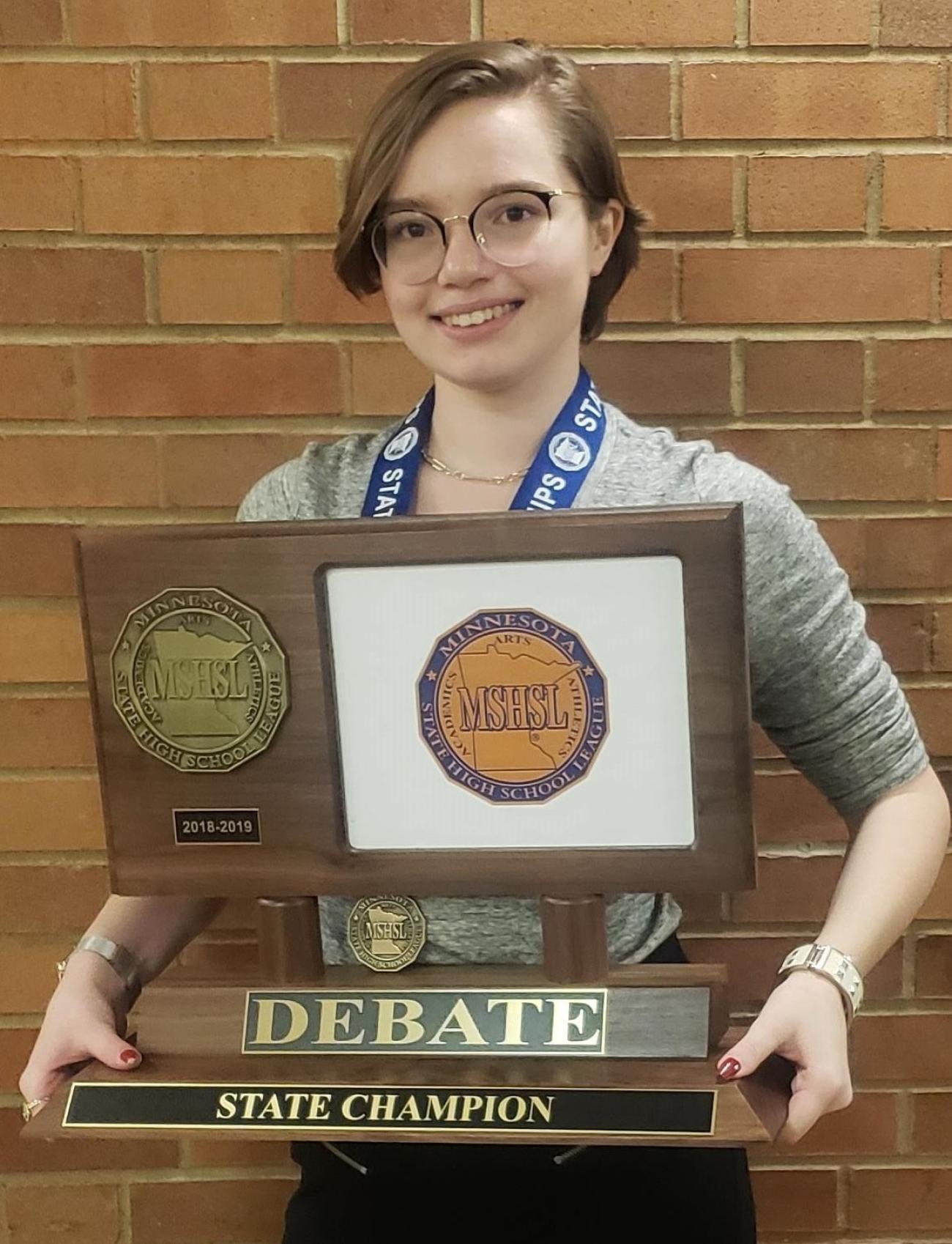 2019 Nina Baker Debate State Championship Photo