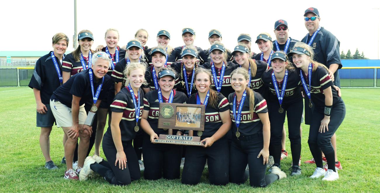 2019 Maple Grove Girls Softball Championship Photo
