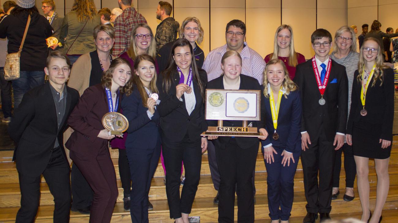 2019 Melrose Area State Speech Championship Photo