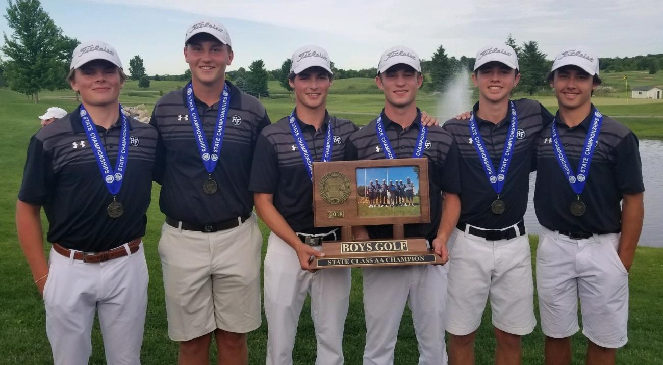 2018 Holy Family Catholic Boys Golf Team
