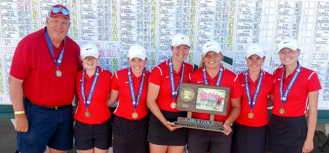 2018 Detroit Lakes Girls Golf Team