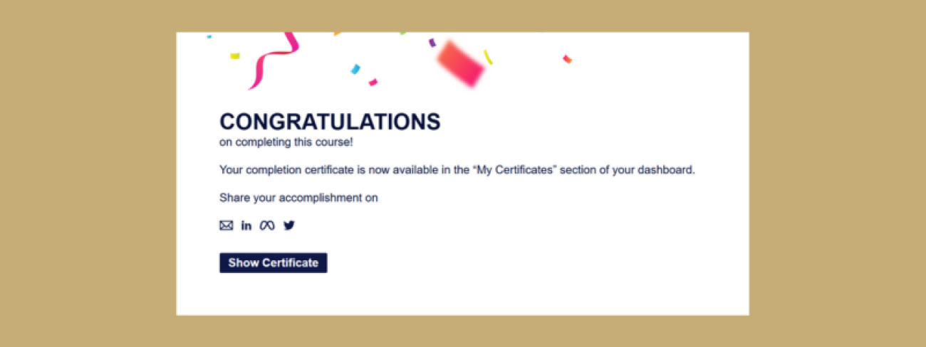 NFHS Course Completion