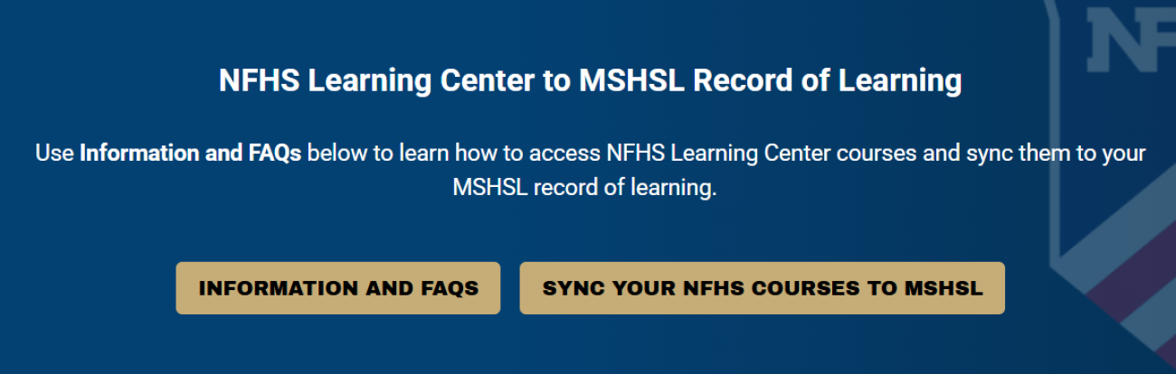 NFHS Learning Center Banner