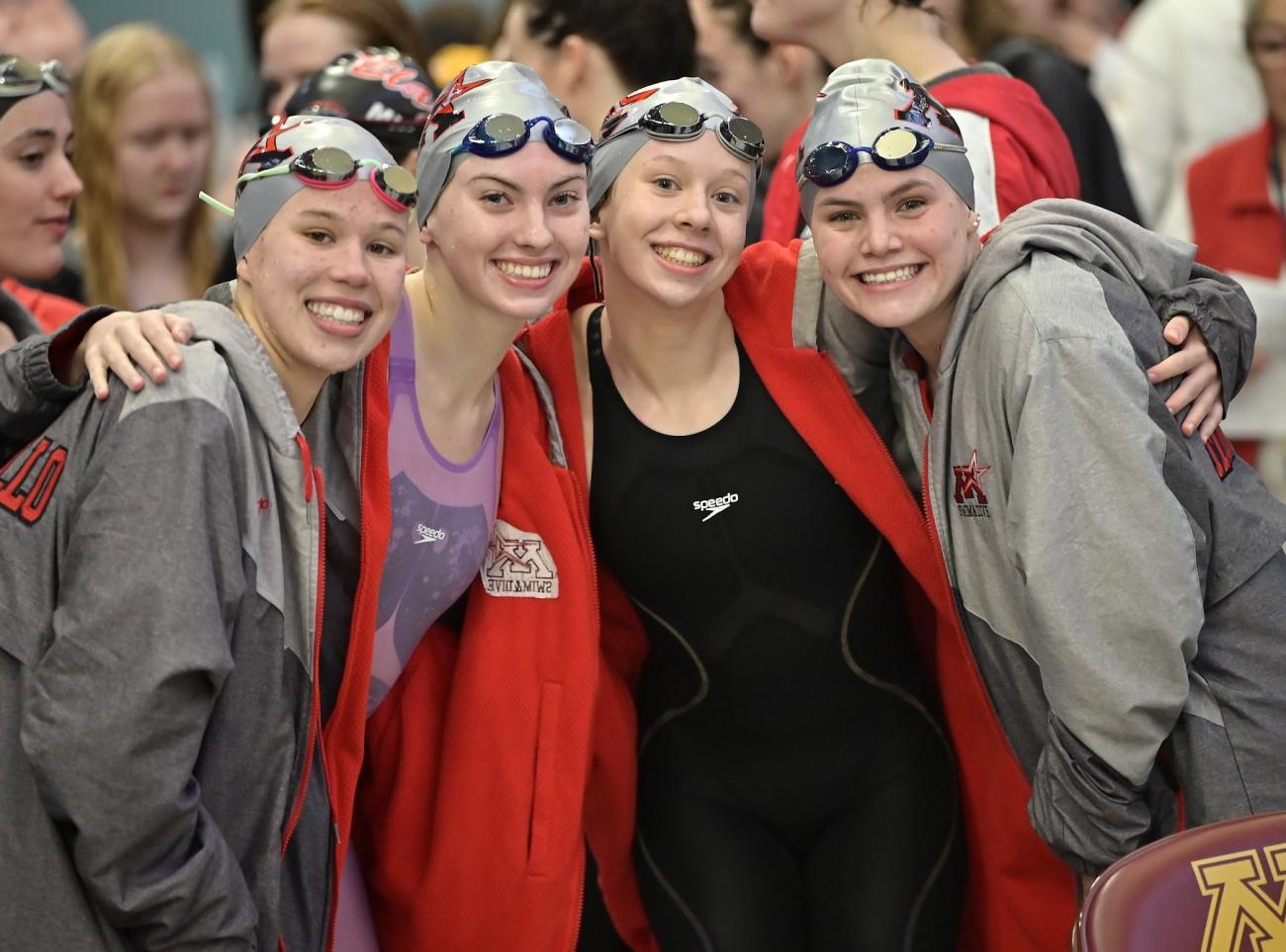 2024 Monticello Girls 200 Medley Relay Championship Team