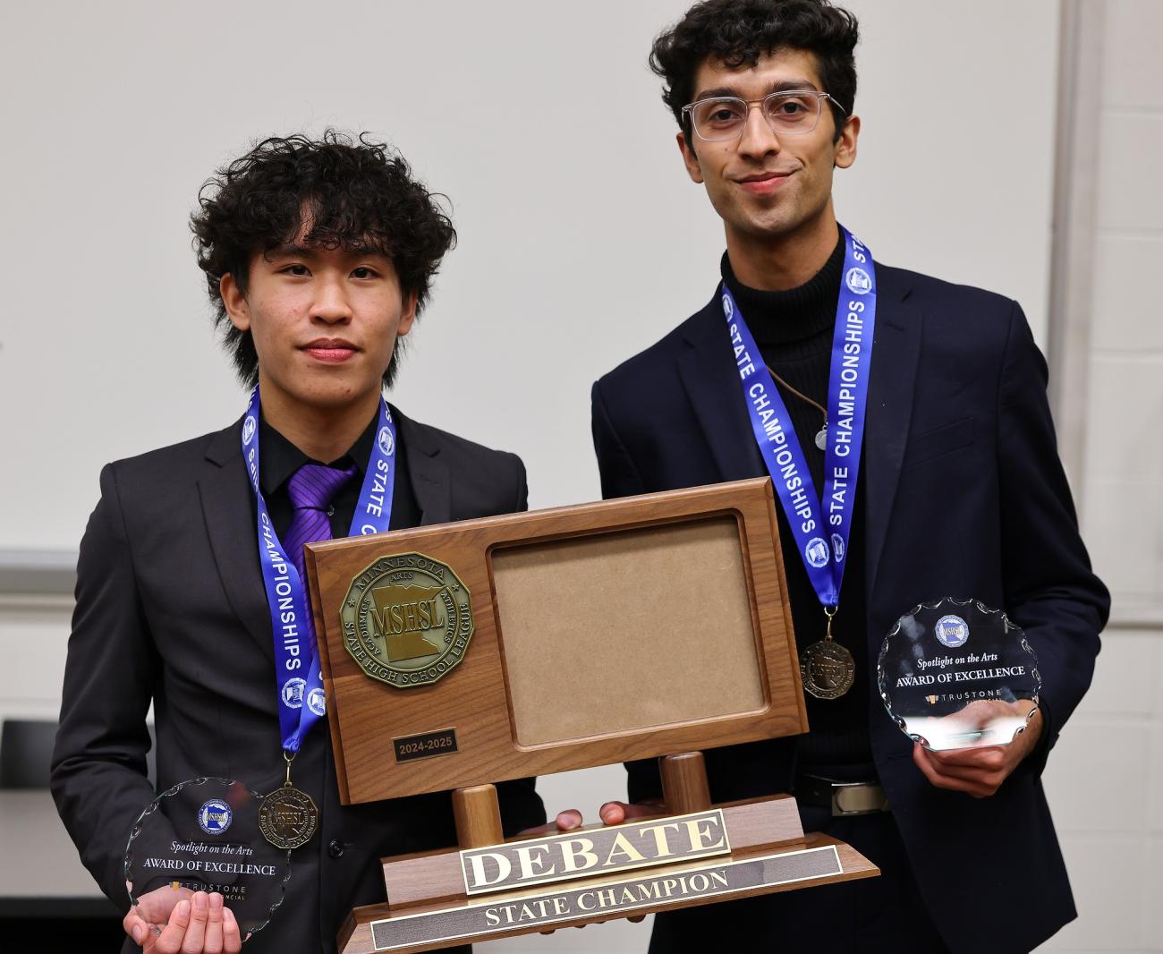 2025 Tristin Nguyen and Param Thakkar Debate Championship Photo