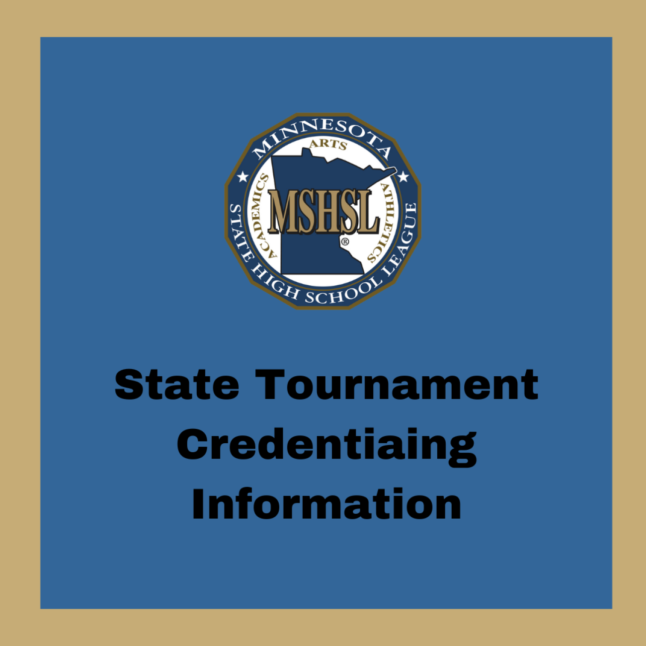 State Tournament Credentialing Information Image