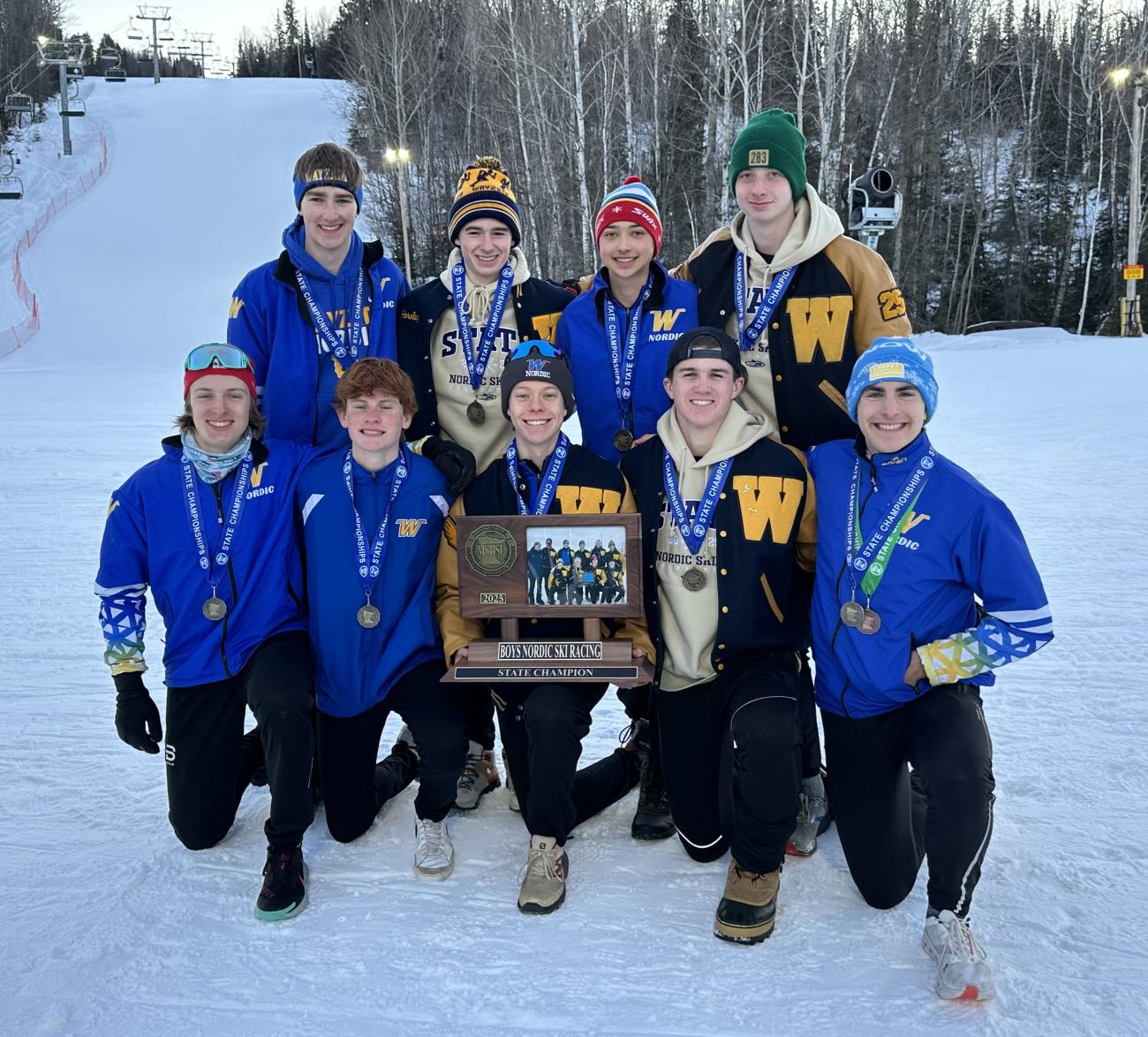 2025 Wayzata Boys Nordic Ski Championship Photo
