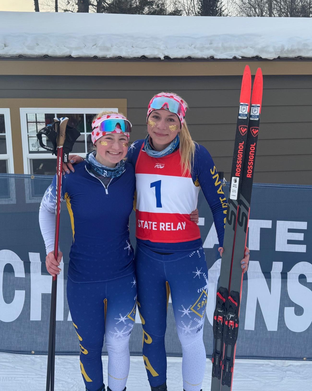 2025 Maren Overgaard and Inga Wing Nordic Ski Championship Photo