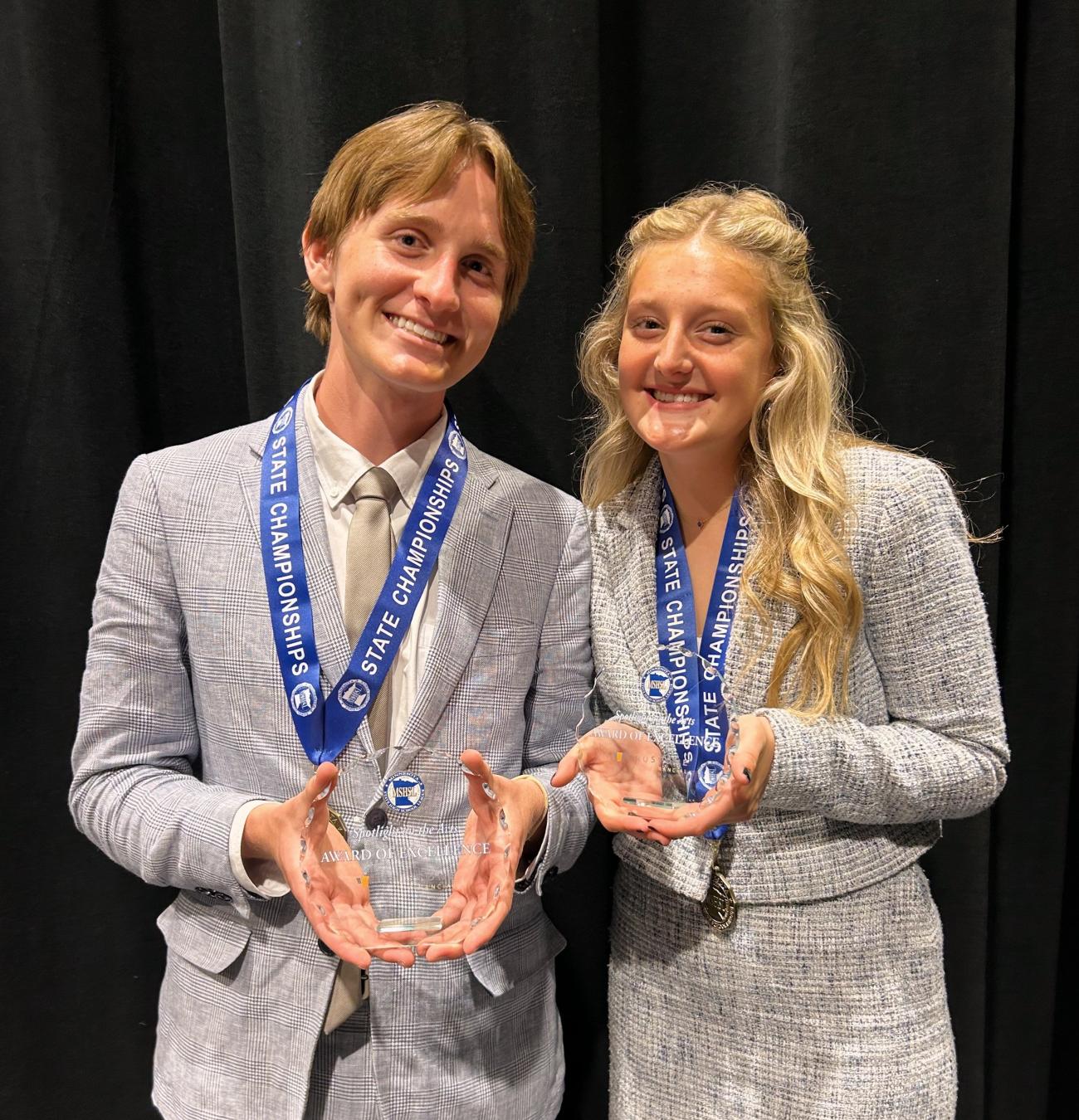 2025 Oliver Thedens and Grace Simpson Speech Championship Photo