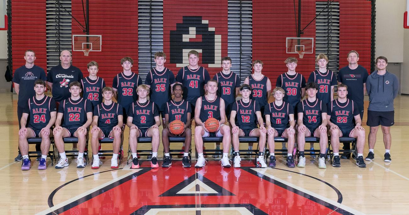 2025 Alexandria Area Boys Basketball Championship Photo