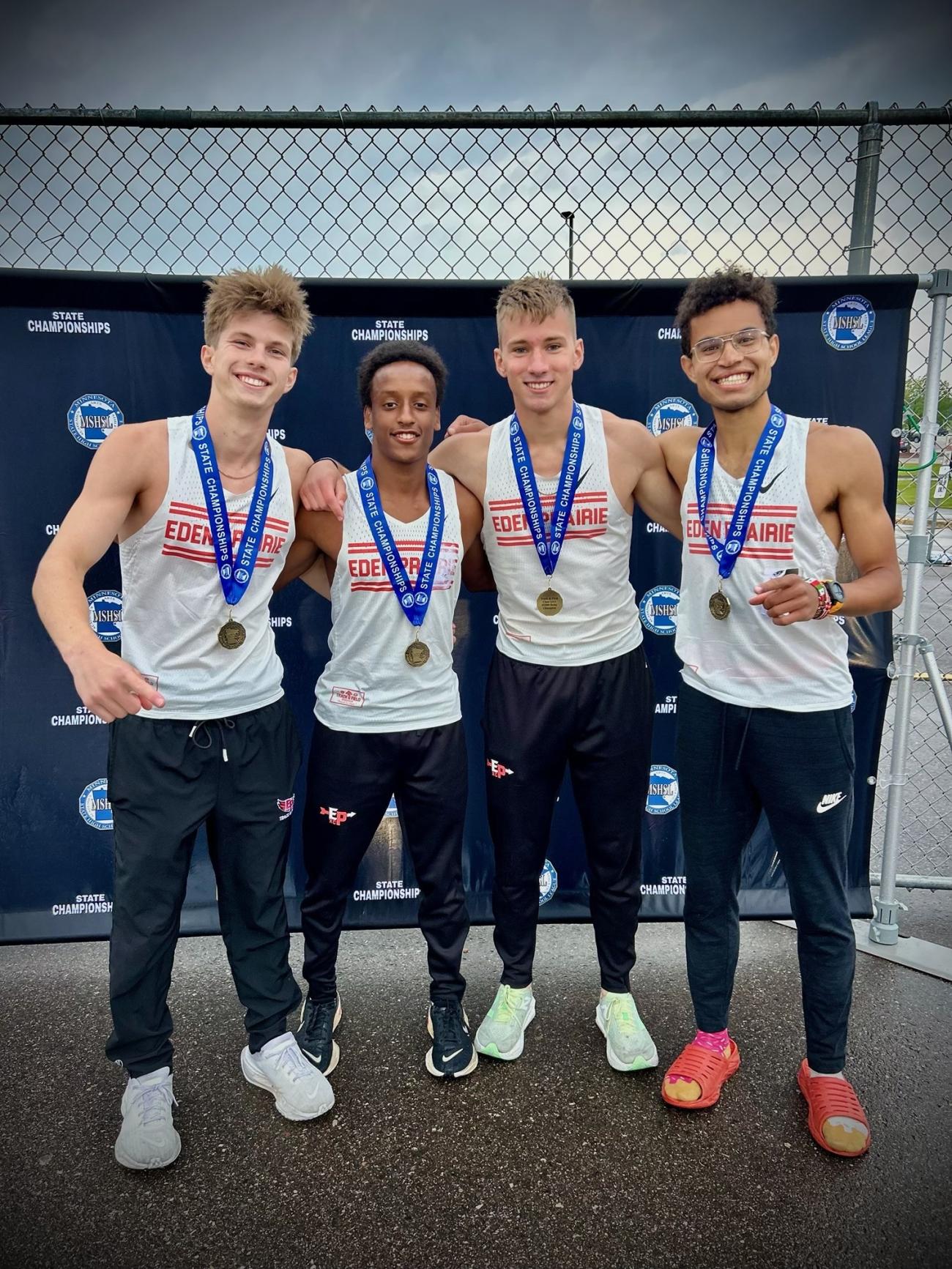 2025 Eden Prairie 4x800 Track Championship Photo