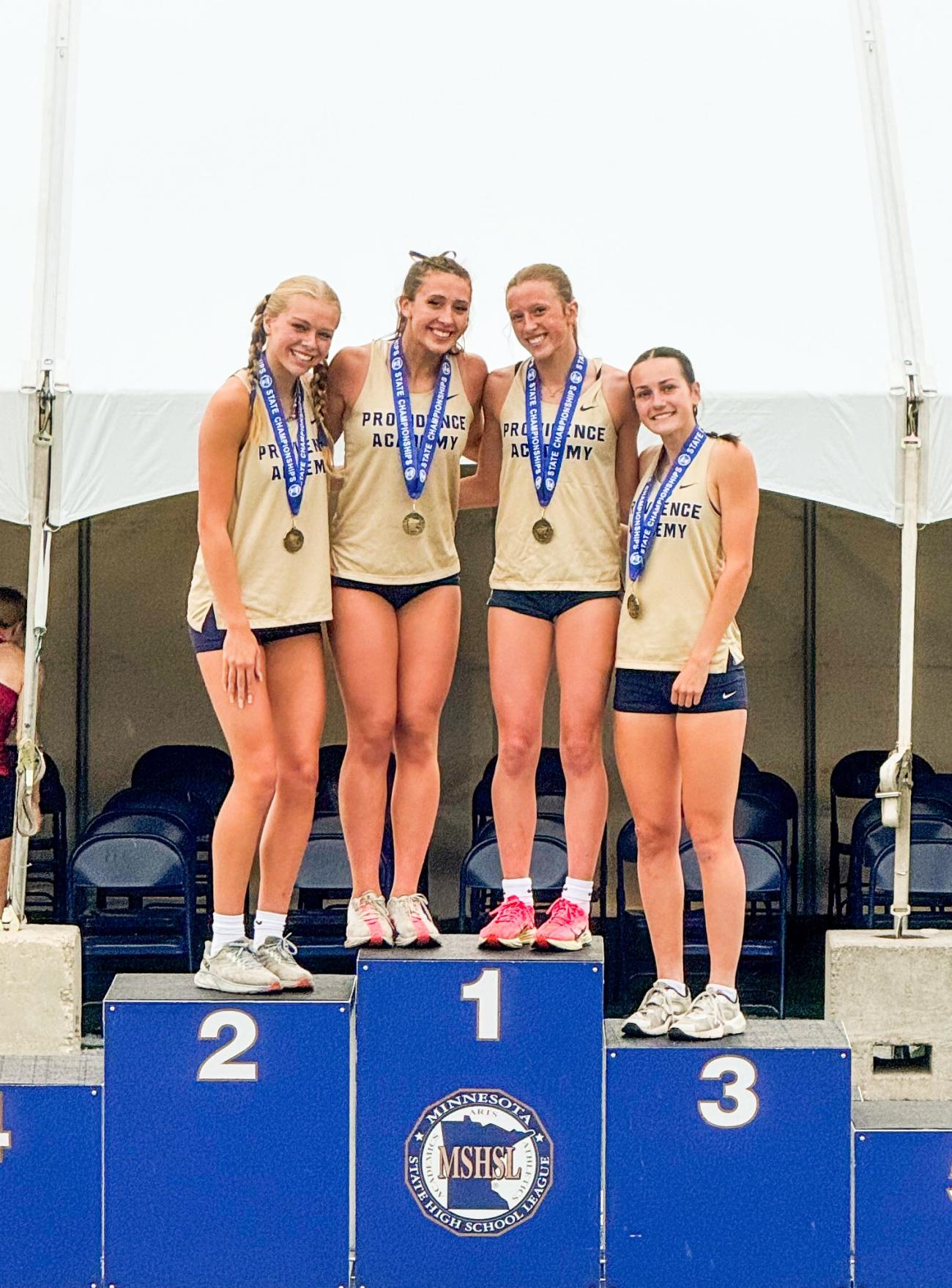 2025 Providence Academy 4x400 Championship Track Photo