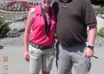 John standing with Trisha Kienitz